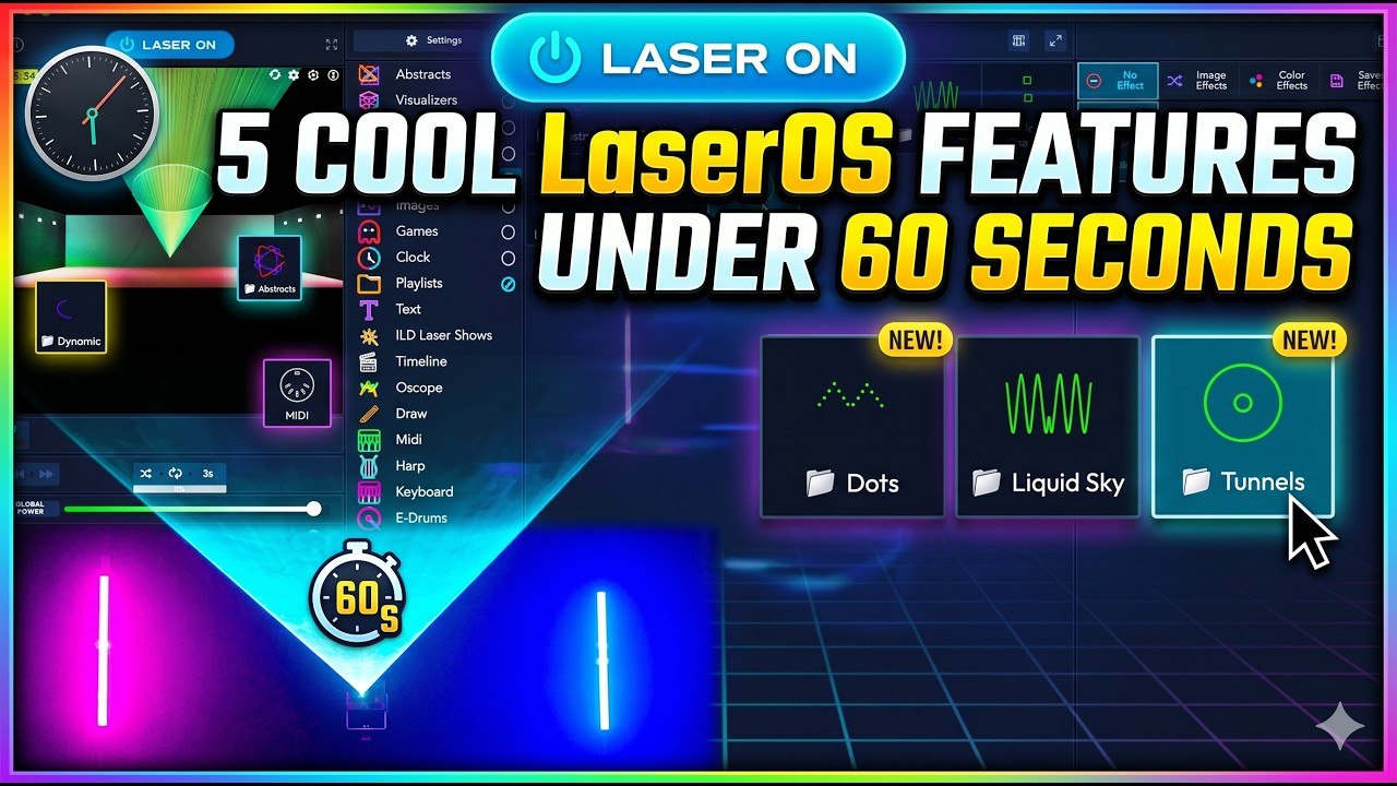5 Cool LaserOS Features you can use under 60 seconds