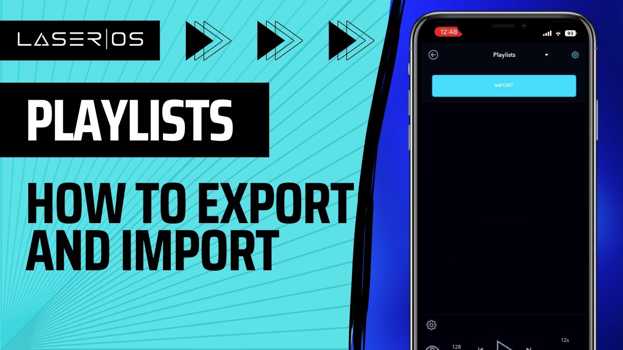 How to export/import playlists in LaserOS