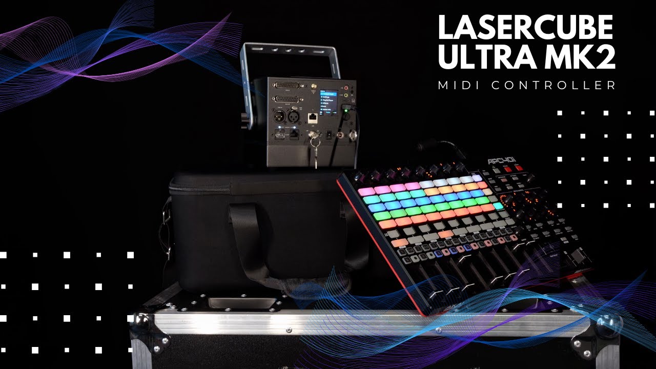 How to connect and use the MIDI controller with LaserCube Ultra MK2