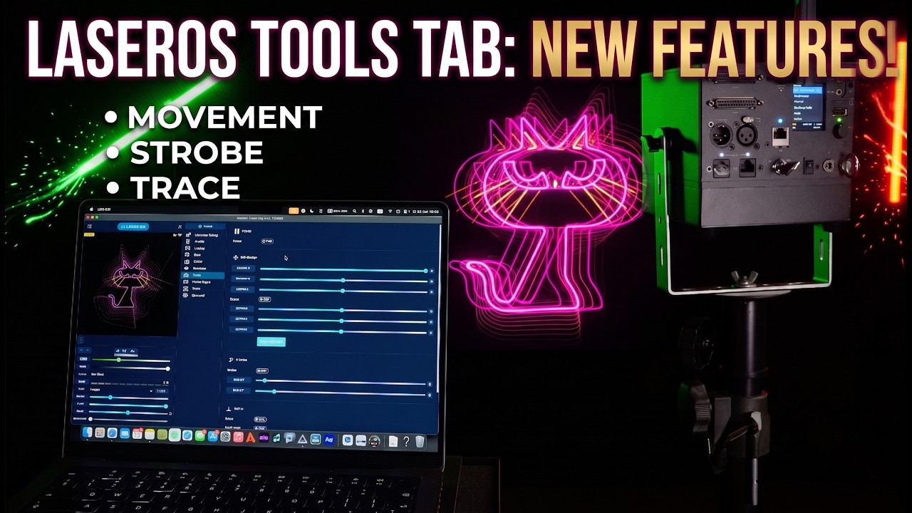 TOOLS tab: movement, strobe and trace modes