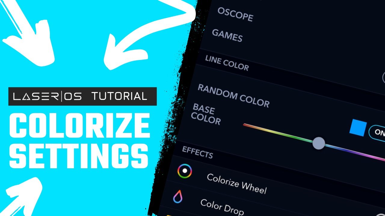 Colorize tab - LaserOS app