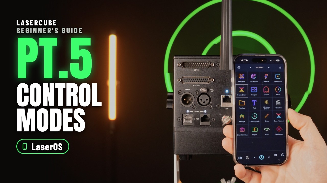 LaserCube beginner's guide pt.5: Control modes - LaserOS